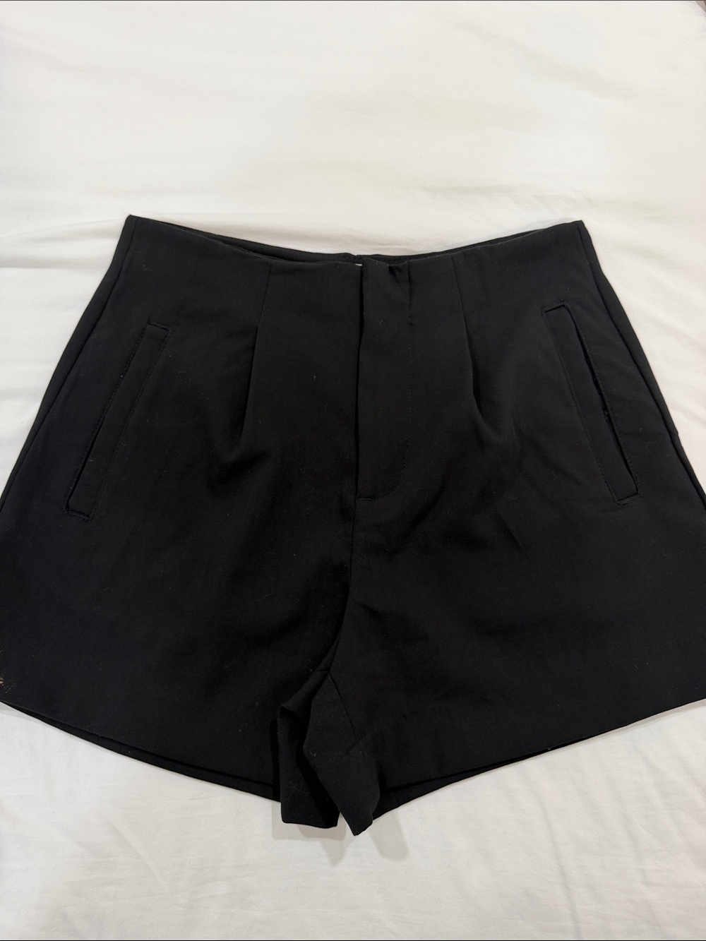High-Waist Black Women’s Shorts